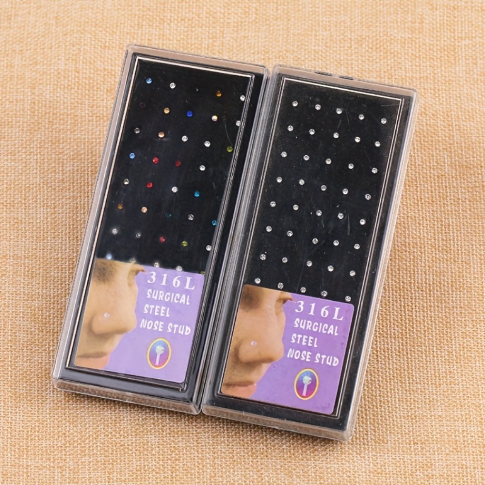 Body Jewelry Store - 60 Buah Set Cincin Hidung Anting