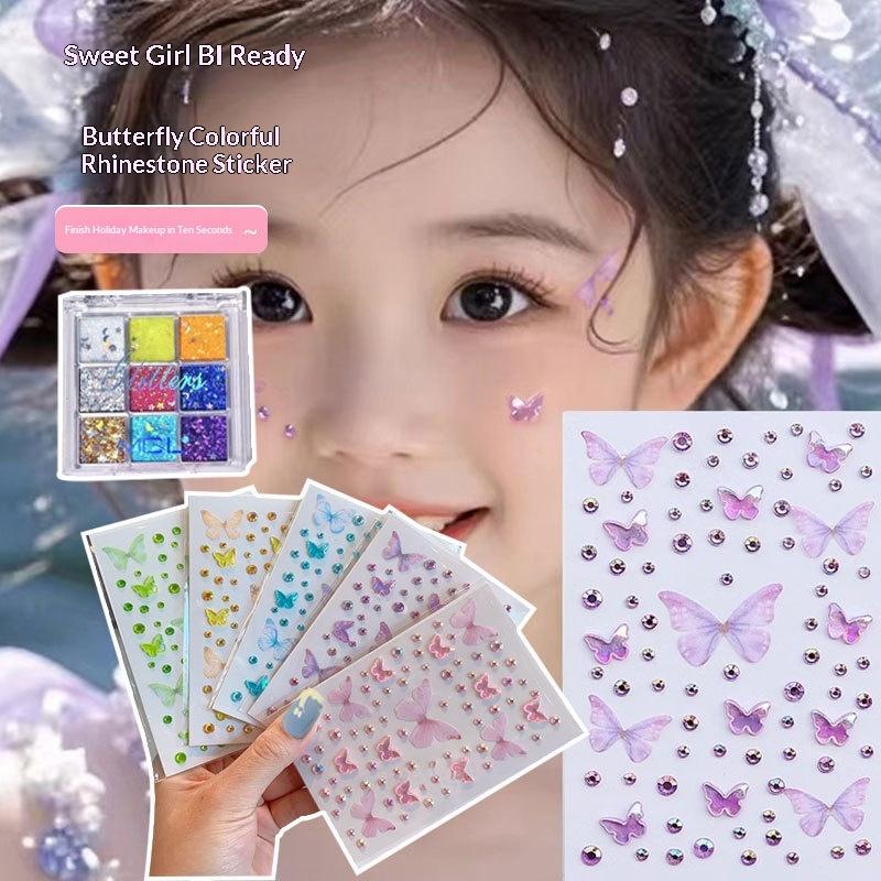 Body Jewelry Stickers - Stiker Lukisan Wajah untuk Anak Perempuan