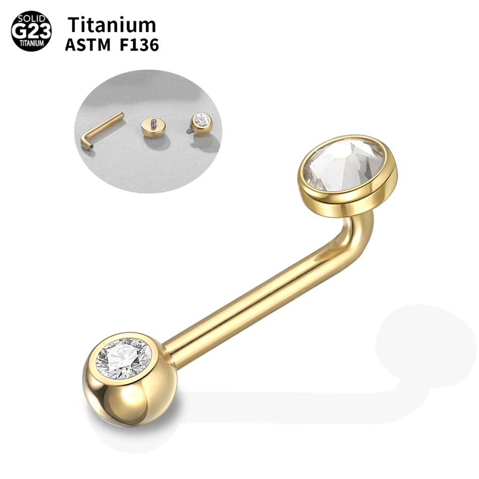 Body Jewelry Vch - 1 buah implan kelas Titanium Christina