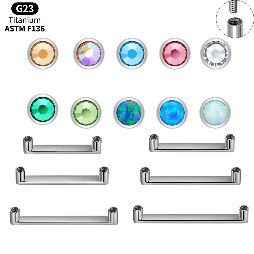 Body Jewelry Implants - ASTM F136 Titanium Dermal Anchor Top