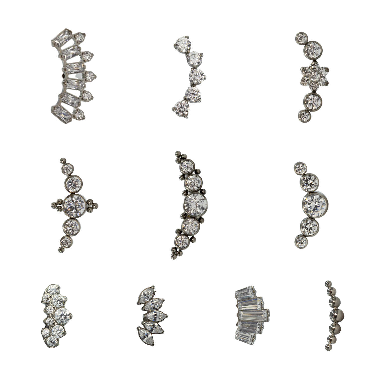 Body Jewelry Implants - 16G Kelas implan Titanium ASTM F136