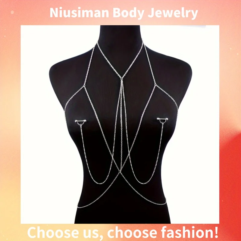 Body Jewelry Chest - 1 Buah Rantai Tubuh Elegan &