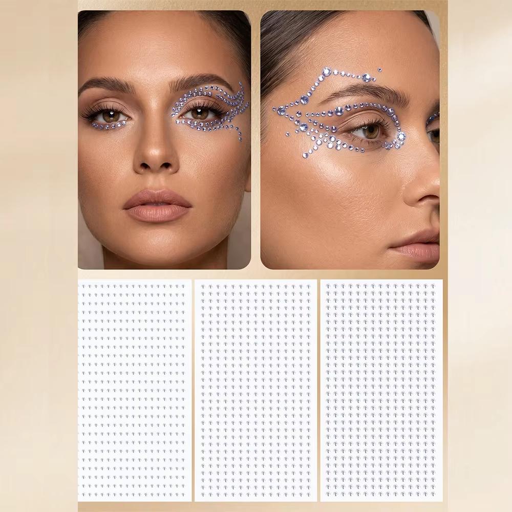 Body Jewelry Stickers - Cincin Hidung Palsu, Permata Wajah, Permata
