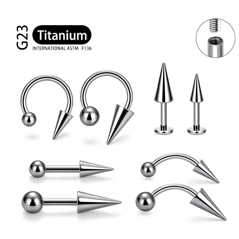 Body Jewelry Implants - 1 buah kelas implan F136 Titanium