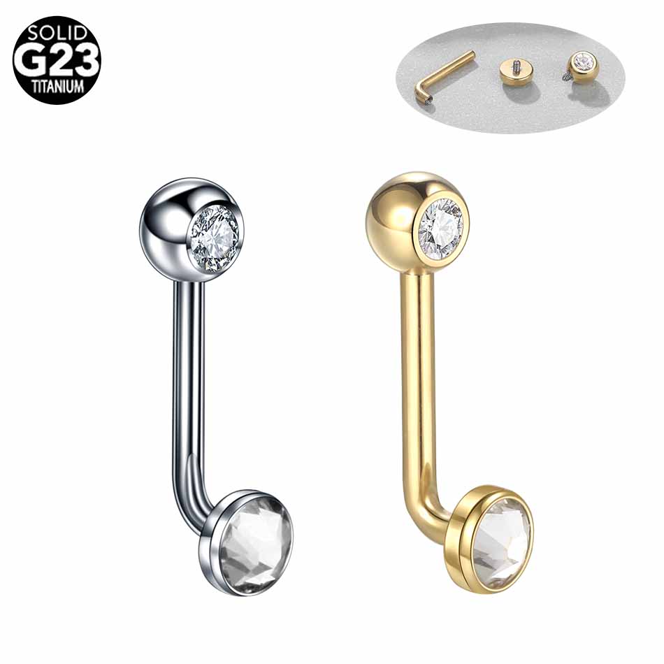 Body Jewelry Vch - 1 buah G23 Titanium Christina kap