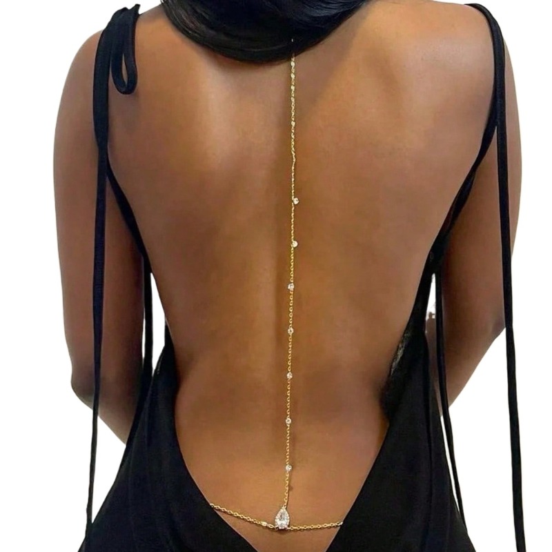 Body Jewelry Chest - Kalung Pinggang Perut Rantai Tubuh Tetesan