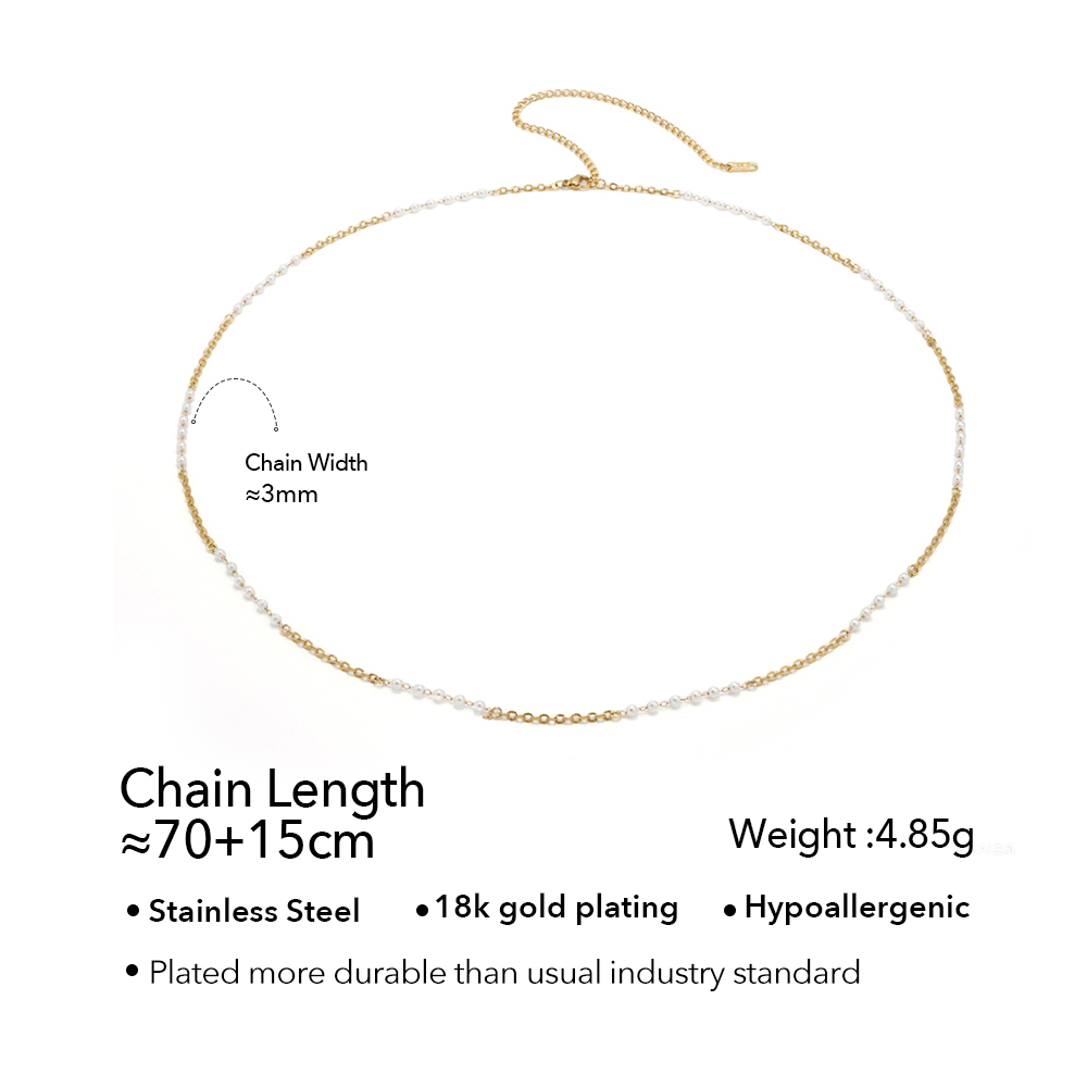 ENFASHION Rantai Pinggang Muti - Body Jewelry Gold Plated ulasan dan harga