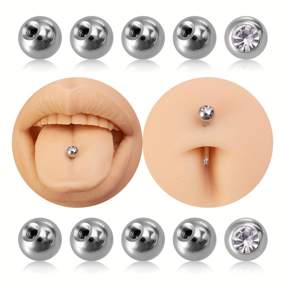 10 Buah Bola Tindik 3Mm 5Mm Bo - Body Jewelry Store ulasan dan harga