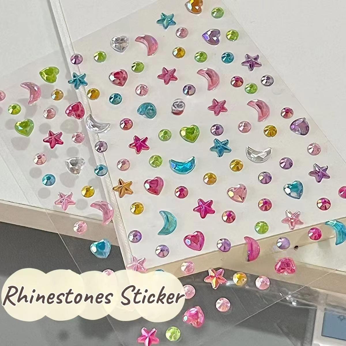 1/2 Buah Stiker Berlian Imitas - Body Jewelry Stickers ulasan dan harga