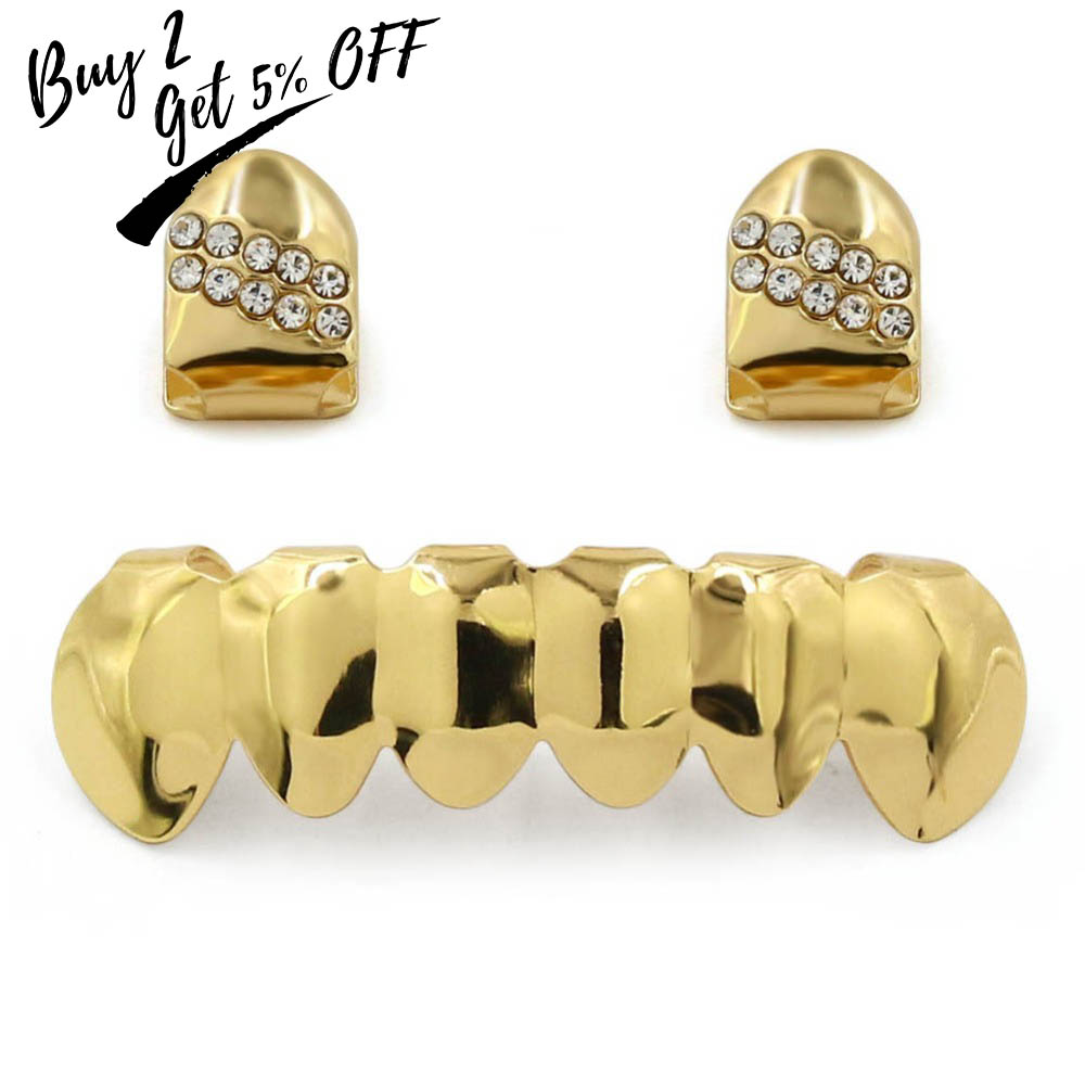 TOPGRILLZ Hip Hop Gangsta Warn - Body Jewelry Gold Plated ulasan dan harga
