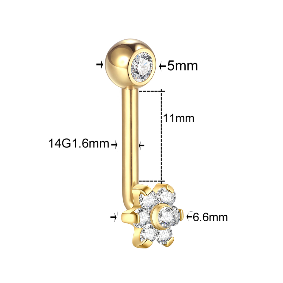 1 buah cincin pusar perut bibi - Body Jewelry Vch ulasan dan harga