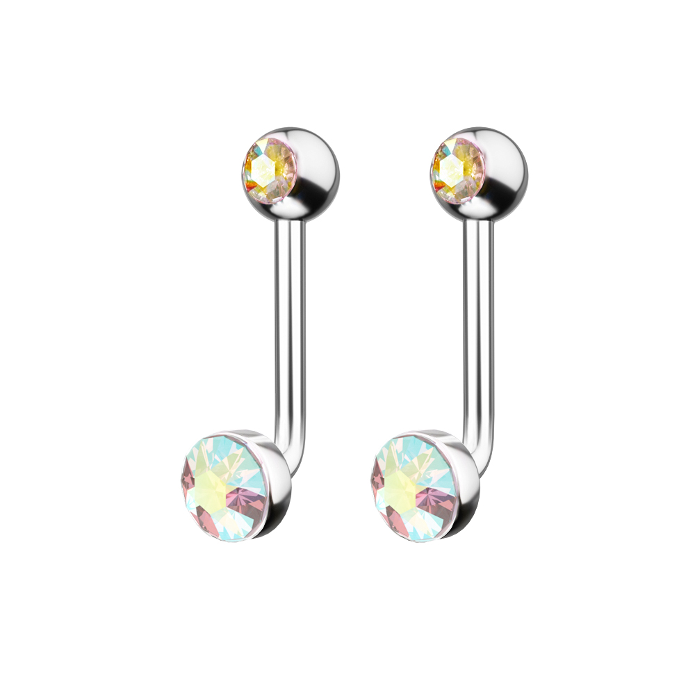 1 buah F136 Titanium 14G CZ pe - Body Jewelry Vch ulasan dan harga