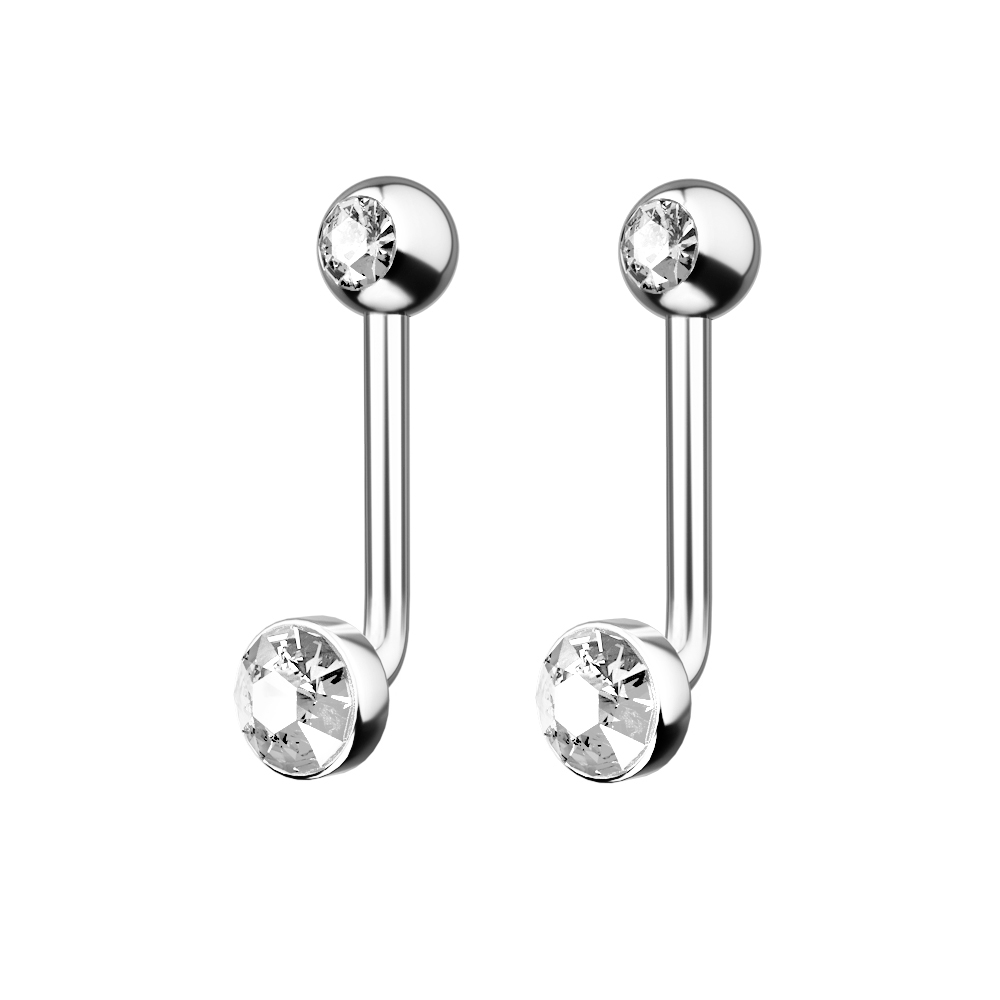 1 buah F136 Titanium 14G CZ pe - Body Jewelry Vch ulasan dan harga