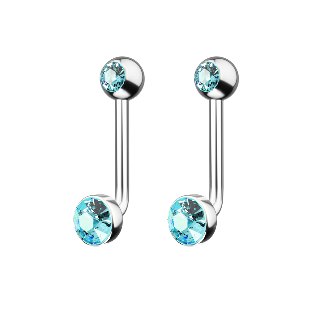 1 buah F136 Titanium 14G CZ pe - Body Jewelry Vch ulasan dan harga