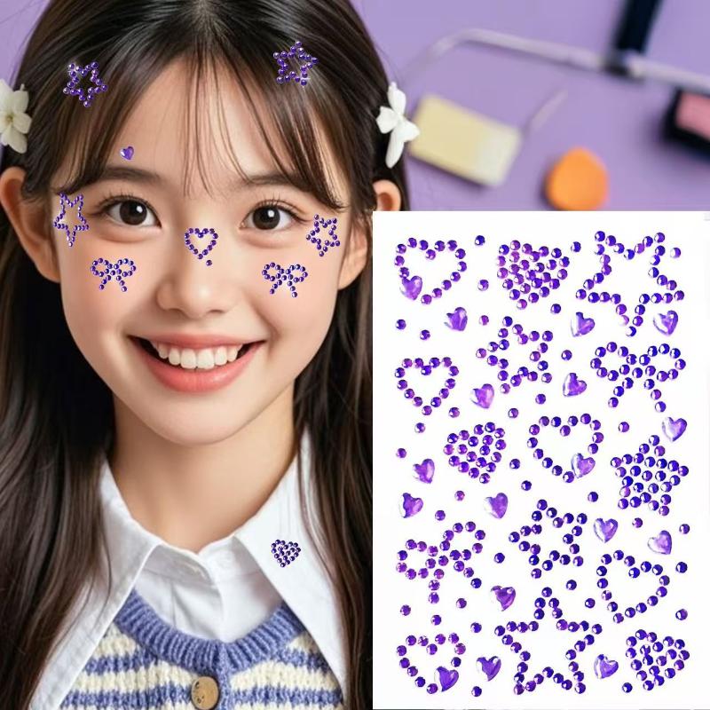 1 Lembar Stiker Berlian Imitas - Body Jewelry Stickers ulasan dan harga