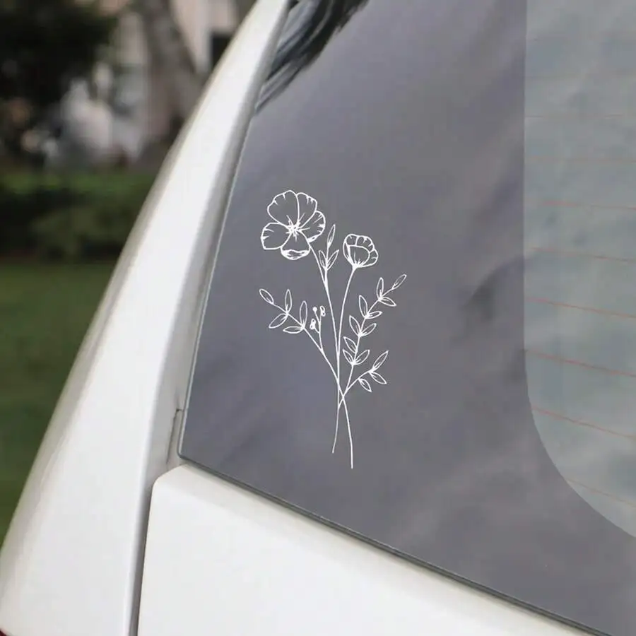 1 Buah Stiker Mobil Bunga Liar - Body Jewelry Stickers ulasan dan harga