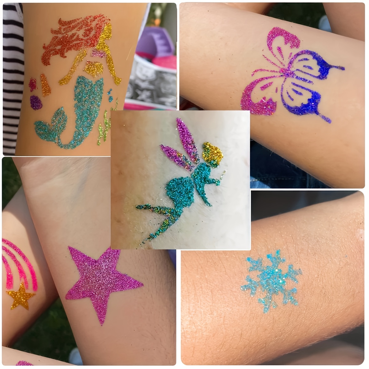 DIY Flash Tato 12 Warna Glitte - Body Jewelry Glue ulasan dan harga