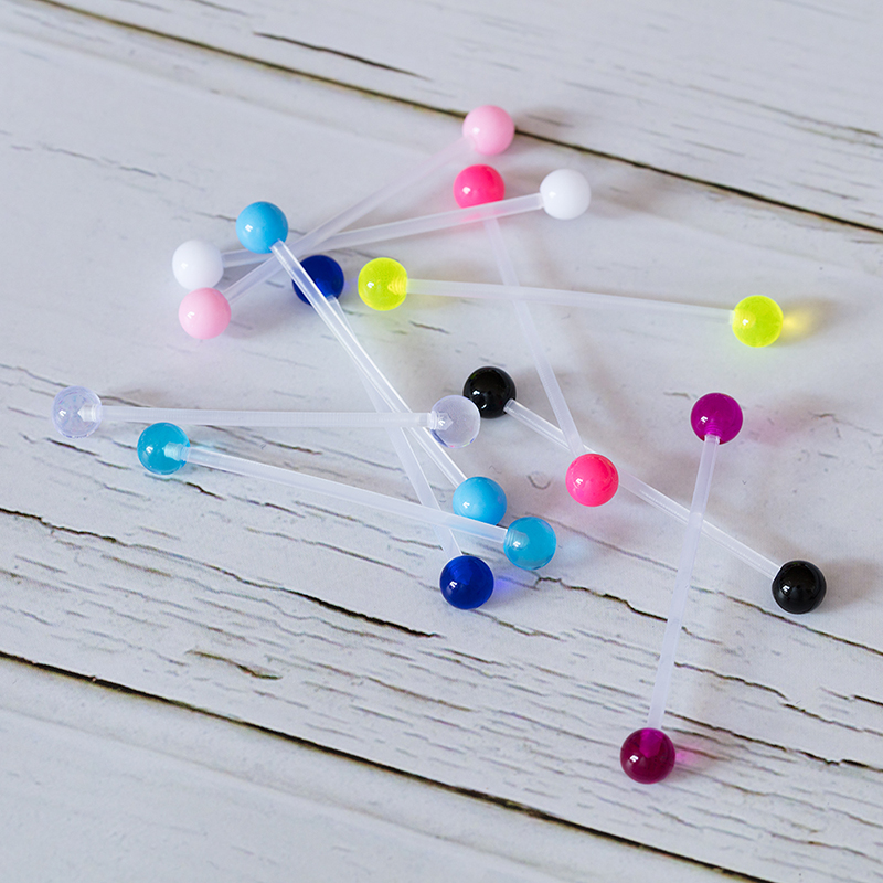 10-50Pcs Acrylic Tulang Rawan  - Body Jewelry Implants ulasan dan harga