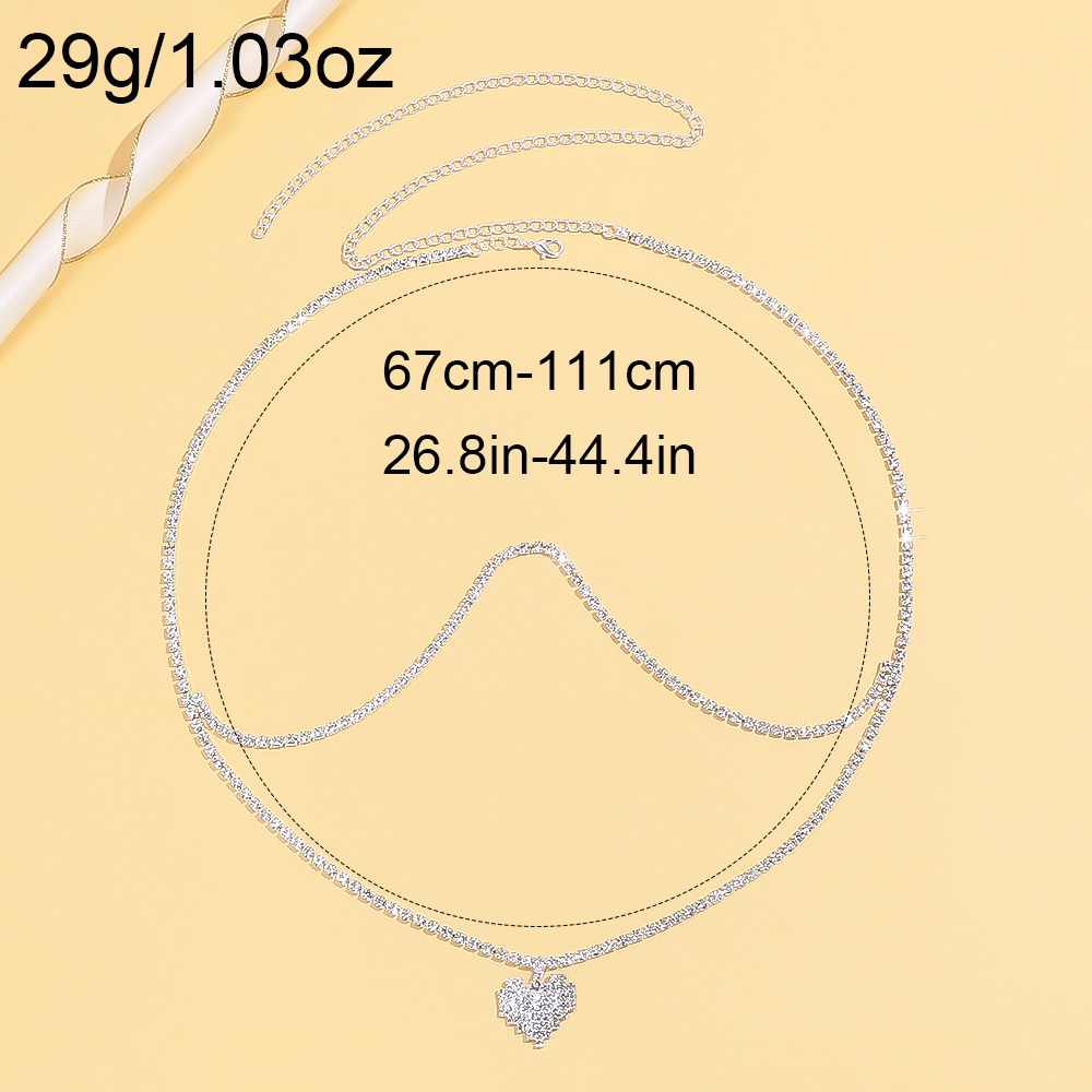 Liontin Hati Bertabur Rhinesto - Body Jewelry Gold Plated ulasan dan harga