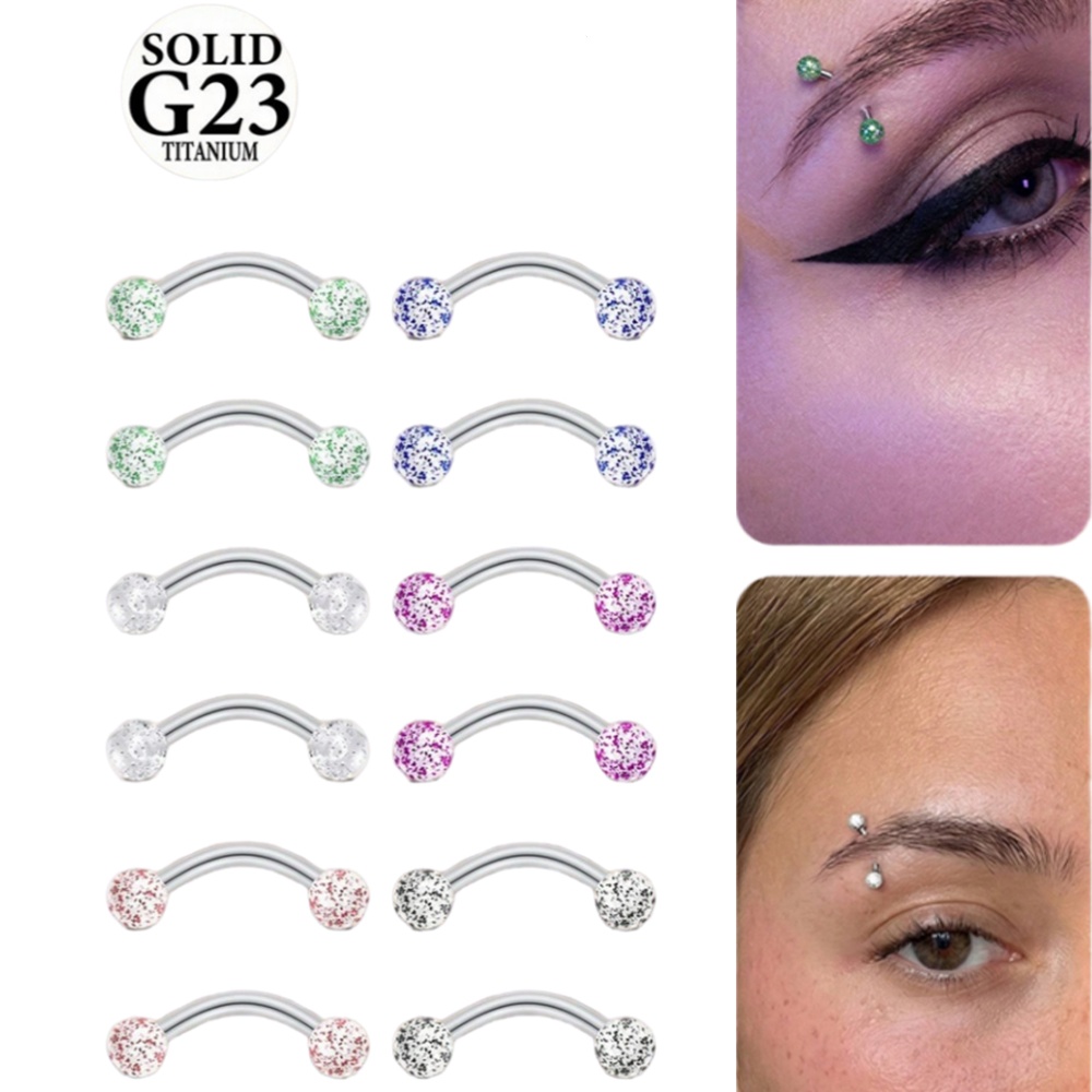 2PCS 16G 8/10mm Titanium Alloy - Body Jewelry Vch ulasan dan harga