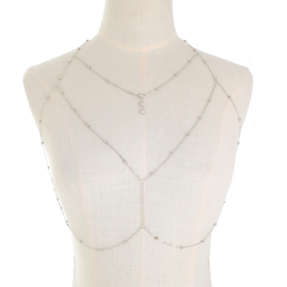 Kalung Perhiasan Tubuh Rantai  - Body Jewelry Chest ulasan dan harga