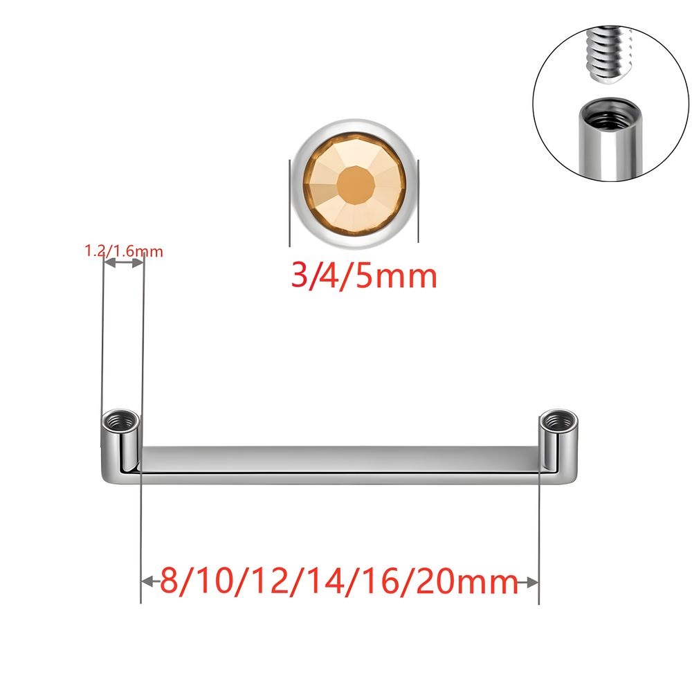 ASTM F136 Titanium Dermal Anch - Body Jewelry Implants ulasan dan harga