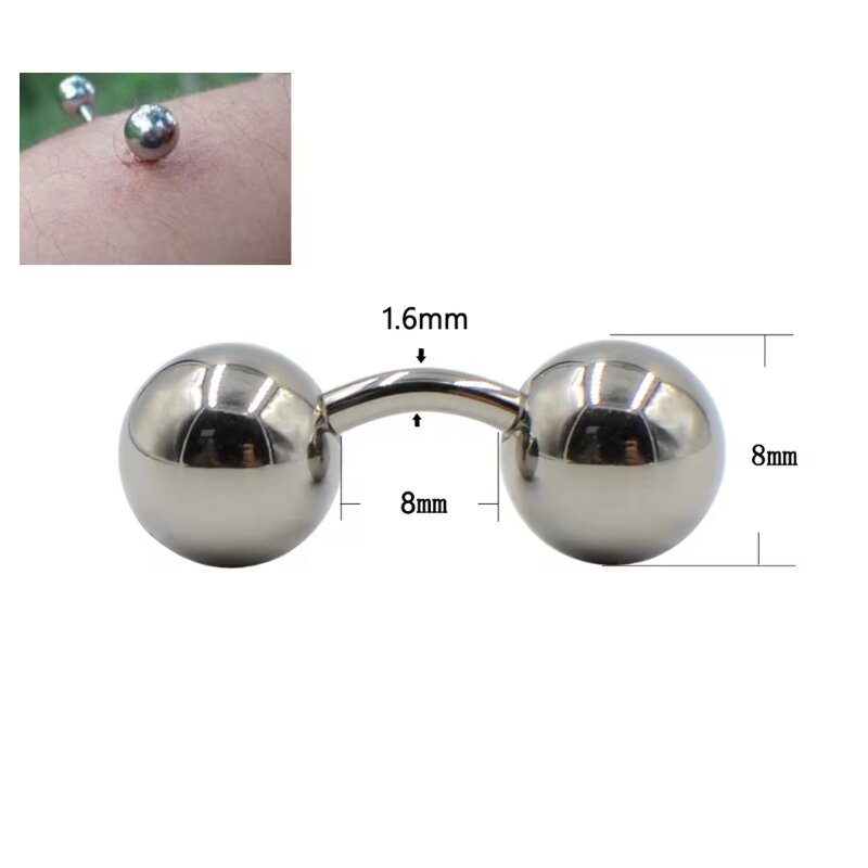 1 Buah Big Ball 316L Barbell B - Body Jewelry Vch ulasan dan harga