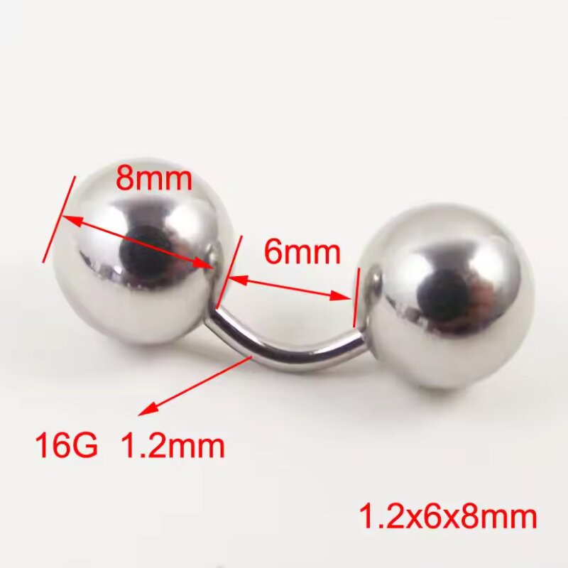 1 Buah Big Ball 316L Barbell B - Body Jewelry Vch ulasan dan harga