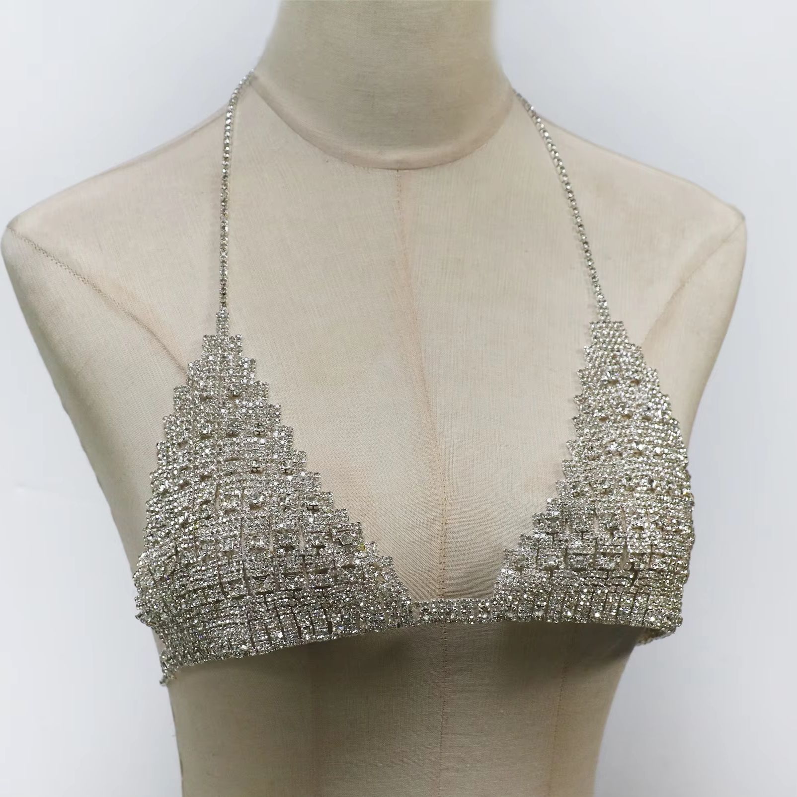 1Pcs Kalung Gantung Leher Gaya - Body Jewelry Chest ulasan dan harga
