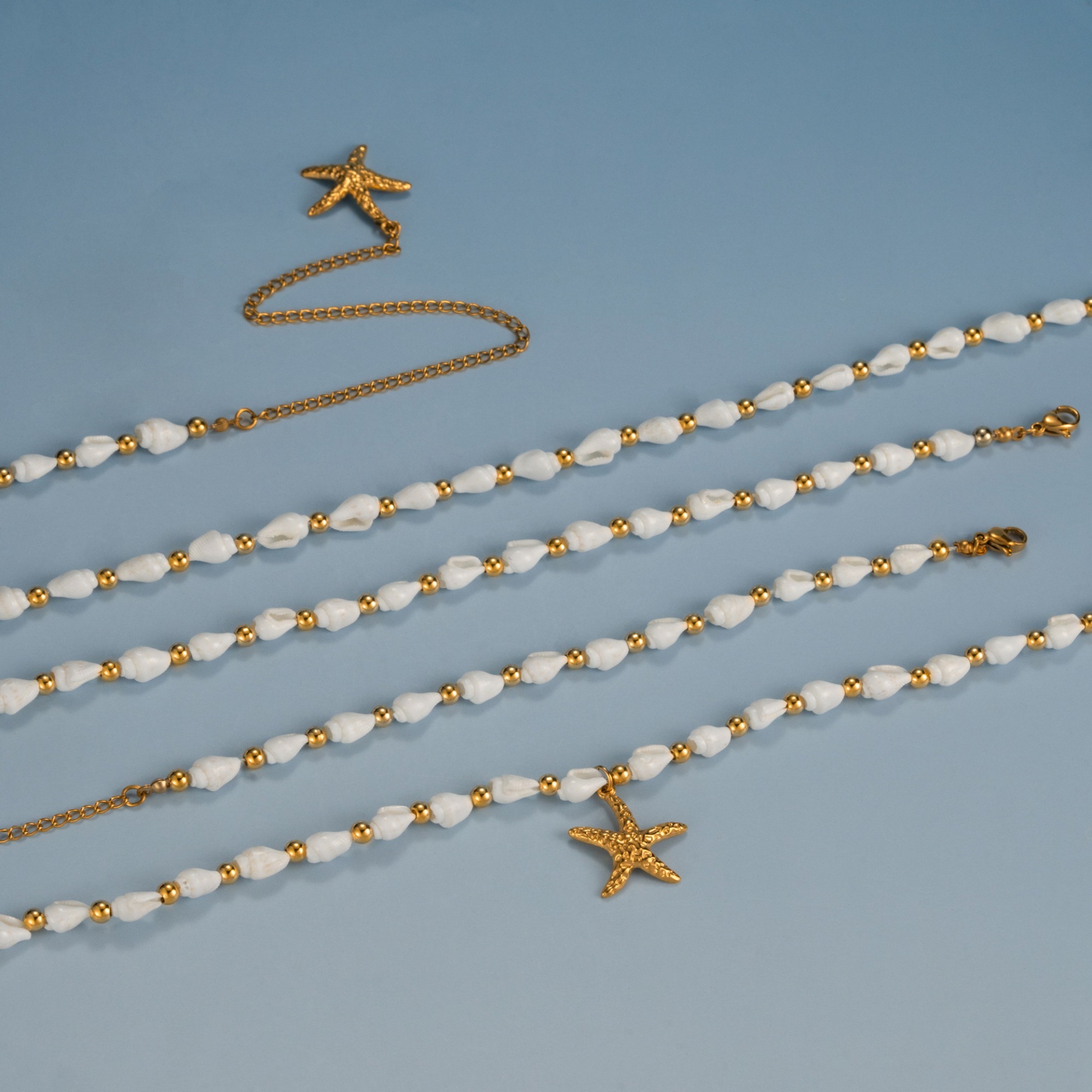 Manis Liburan Musim Panas Gaya - Body Jewelry Gold Plated ulasan dan harga