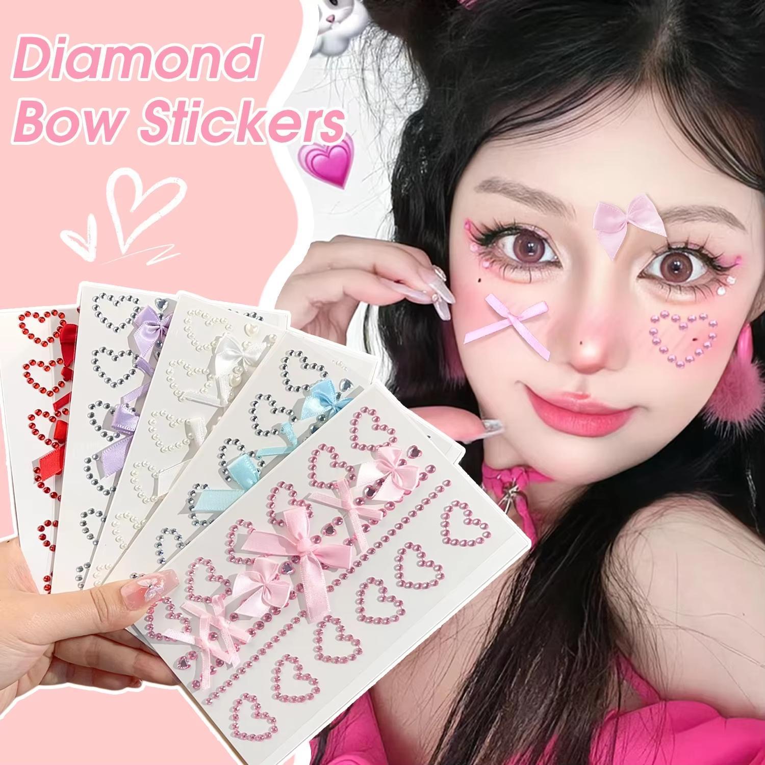 1 Lembar Stiker Tato Berlian K - Body Jewelry Stickers ulasan dan harga