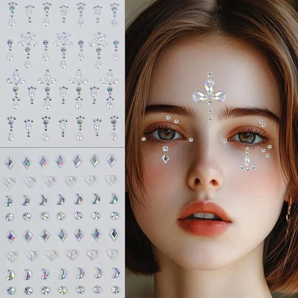 1 Lembar Stiker Berlian Imitas - Body Jewelry Stickers ulasan dan harga