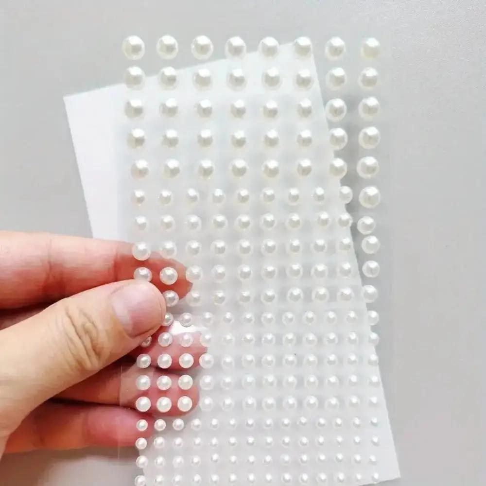Stiker plastik Mutiara ABS put - Body Jewelry Stickers ulasan dan harga