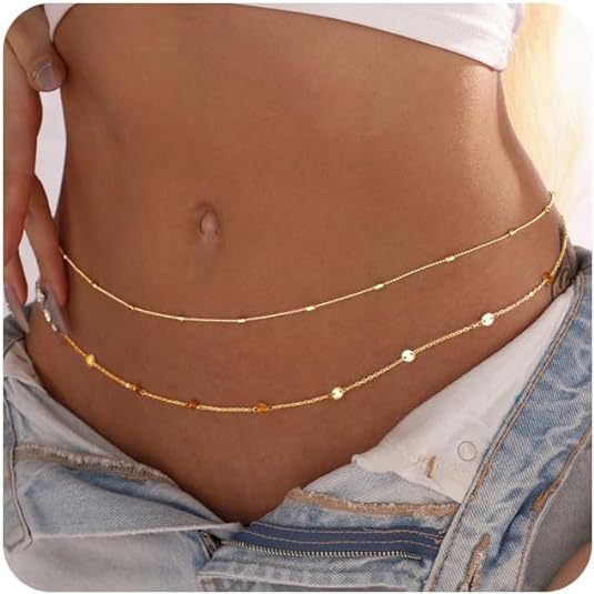 Rantai Tubuh Wanita Anti Air L - Body Jewelry Gold Plated ulasan dan harga