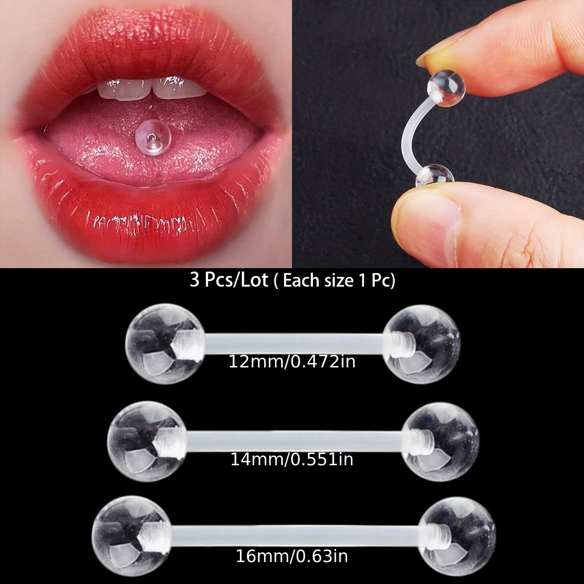 3 Buah/Set (Setiap Ukuran 1 Bu - Body Jewelry Store ulasan dan harga