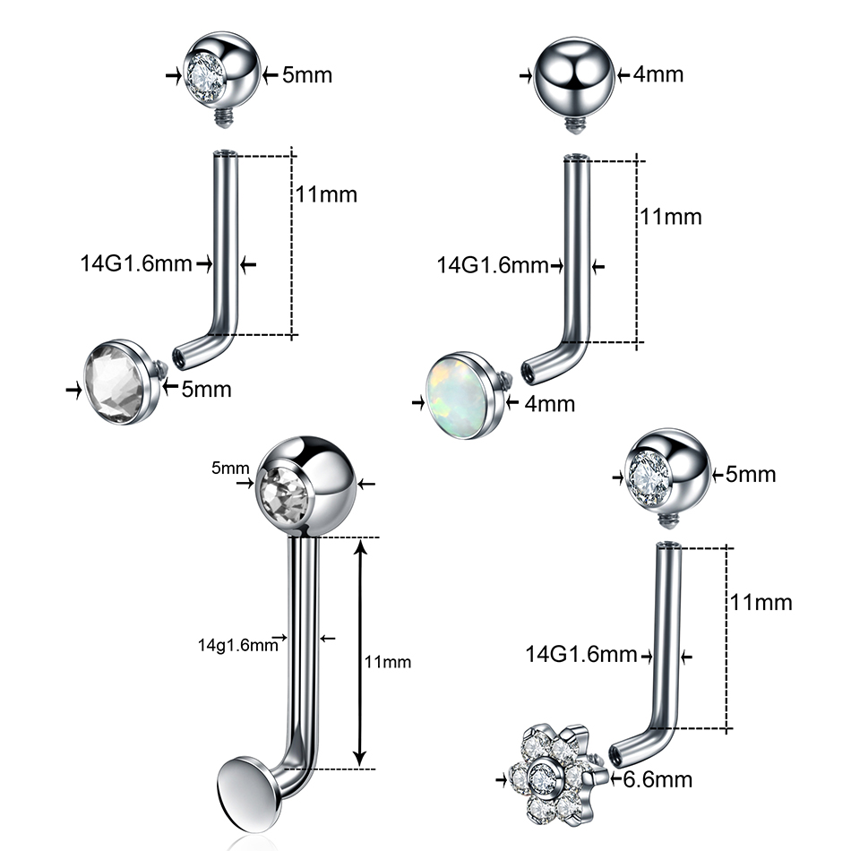 1 buah Titanium Christina kap  - Body Jewelry Vch ulasan dan harga