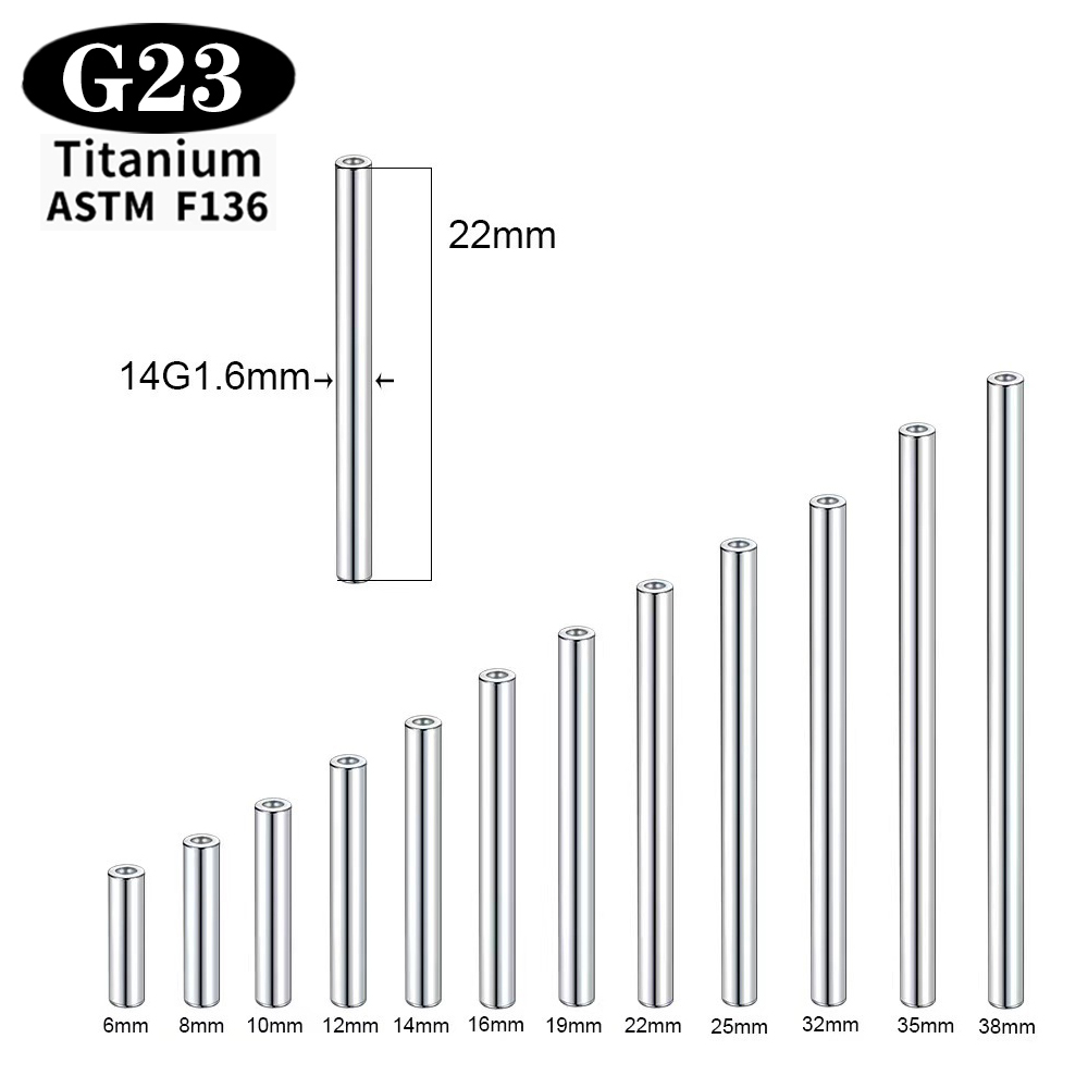 1/5/50PCS ASTM F136 Titanium G - Body Jewelry Implants ulasan dan harga