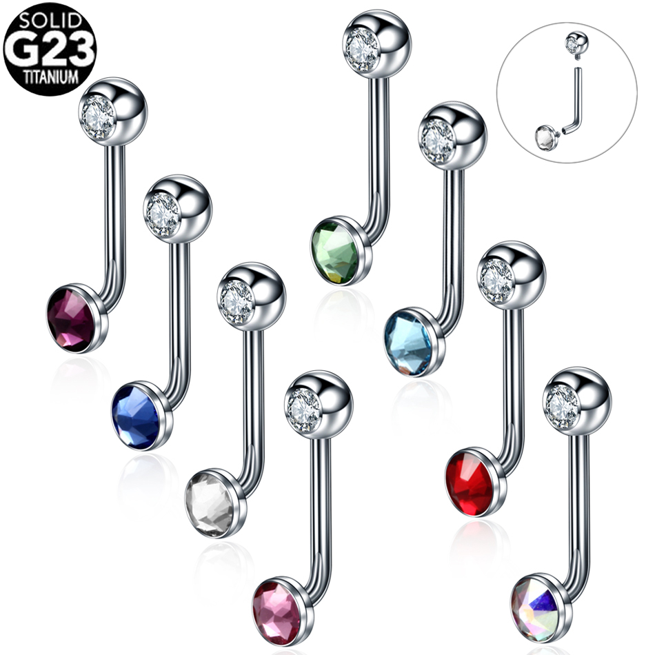 1 Buah Perhiasan Tindik Alis V - Body Jewelry Vch ulasan dan harga