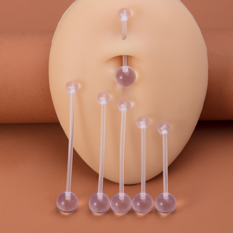 6 Buah Cincin Pusar Akrilik Ti - Body Jewelry Implants ulasan dan harga