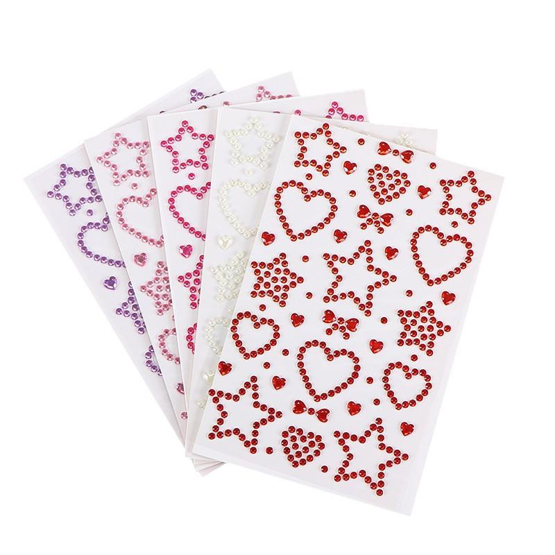 1 Lembar Stiker Rhinestone Ber - Body Jewelry Stickers ulasan dan harga