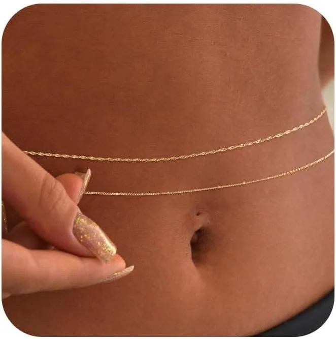Rantai Pinggang Berlapis Emas  - Body Jewelry Gold Plated ulasan dan harga