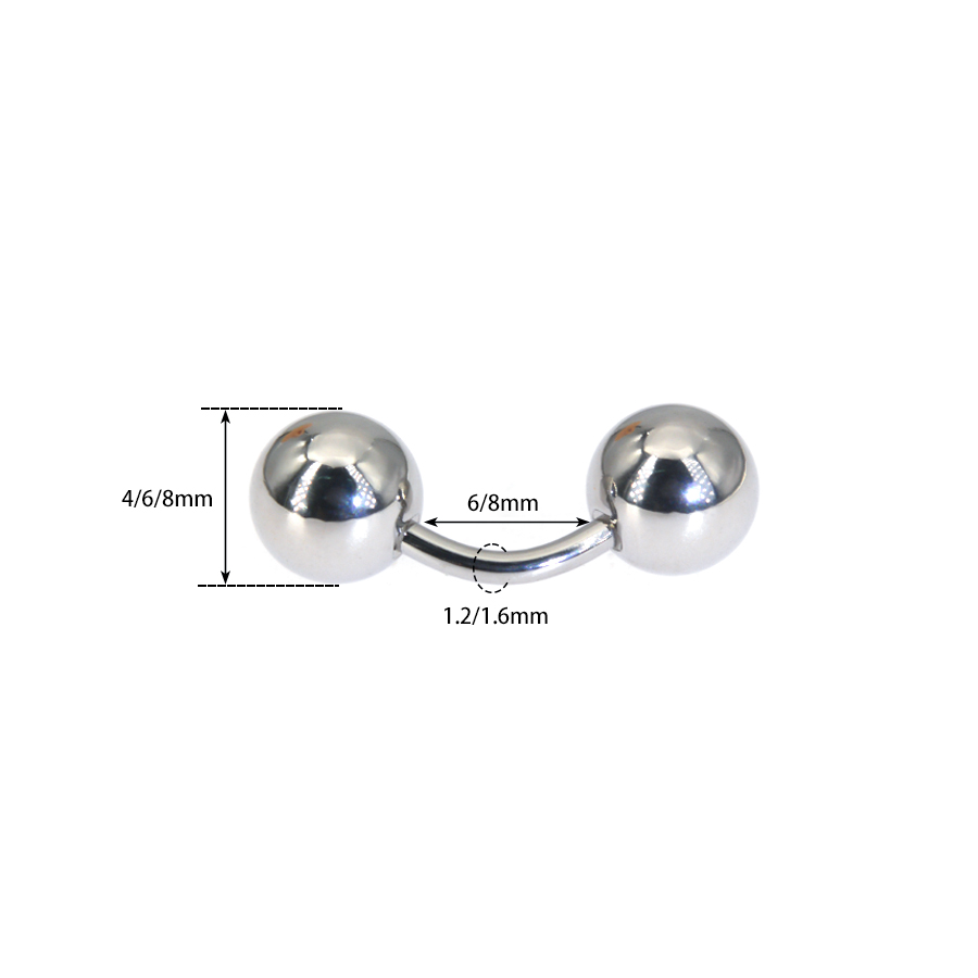 1 buah 316L baja bedah barbel  - Body Jewelry Vch ulasan dan harga