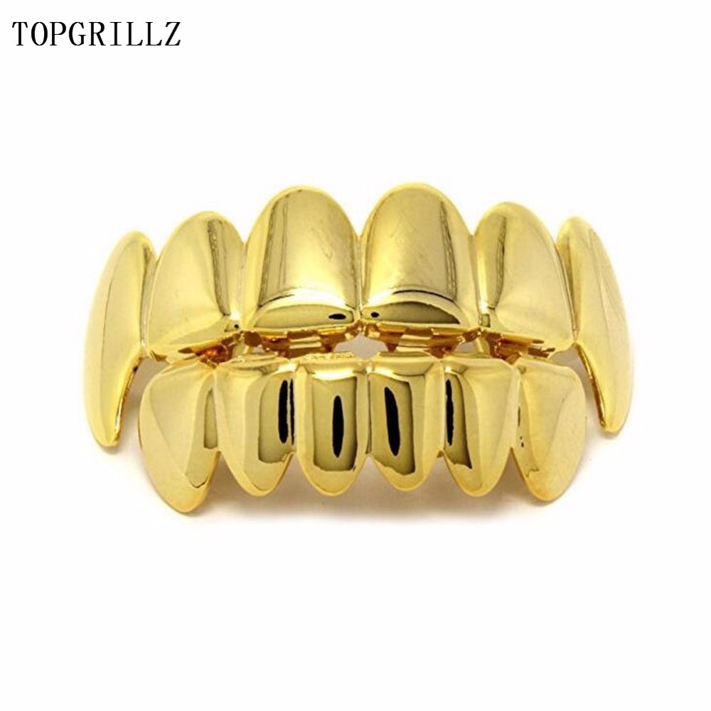 TOPGRILLZ topi Hip Hop berlapi - Body Jewelry Gold Plated ulasan dan harga